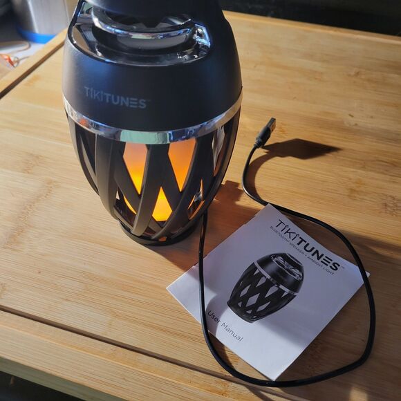 TikiTunes Portable Bluetooth Wireless Speaker Black USB Tunes Party Outdoors - Picture 6 of 7